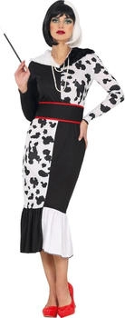 Fiestas Guirca Schurkin Halloween Kostüm schwarz weiß Accessoire