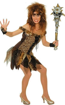 Narrenkiste Urwald Kleid schwarz braun