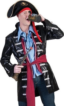 Funny Fashion Piraten Kostüm 'Scott' schwarz rot