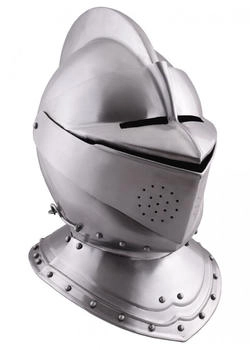 Battle-Merchant Ritter-Kostüm Englischer Helm geschlossen mm Stahl