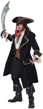 California Costumes Deluxe Piratenkapitän Kostüm schwarz braun