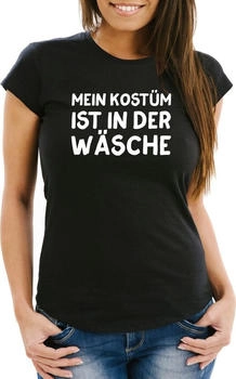 MoonWorks T-Shirt 'Mein Kostüm ist der Wäsche' lustig