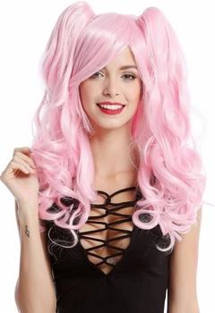 Wig Me Up Perücke Cosplay Zöpfe helles pink YZF-4379-TF2317