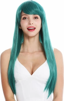 Wig Me Up Perücke Pony lang glatt dunkles grün YZF-41062-BD