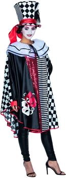 Maskworld Pierrot Cape schwarz