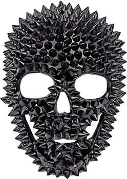 Widmann Maske 'Totenkopf Nieten' schwarz