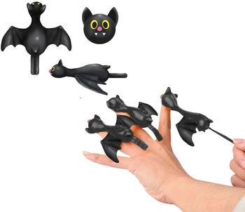 Fiestas Guirca Fledermaus Schleuder aus Gummi schwarz