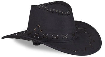 Relaxdays Cowboyhut schwarz