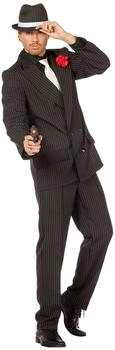 Wilbers Mafiaboss Vincenzo Kostüm schwarz