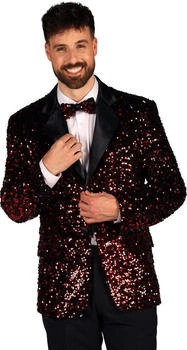 Thetru Collection Glitzer Jackett rot