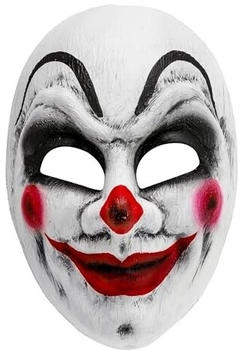 Widmann Puppengesicht Maske (08473) weiß/rot