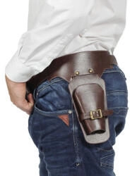 Maskworld Cowboy-Kostüm Pistolenholster mit Gürtel braun