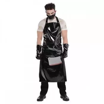 Shoperama Schlächter Set Halloween Kostüm (3583) schwarz