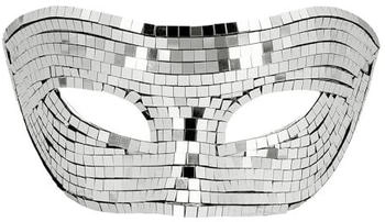 Boland Disco Augenmaske silber