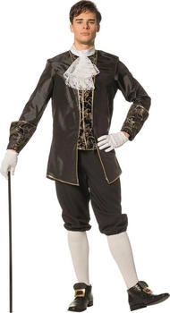 Shoperama Barock Rokoko Kostüm Taft schwarz