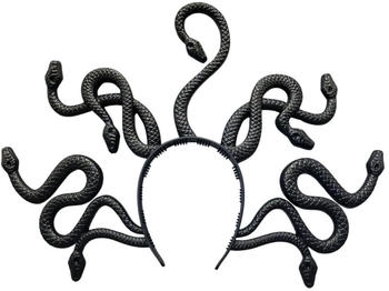 MIMIKRY Medusa Schlangen Kopfschmuck (5853) schwarz