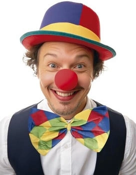 Fiestas Guirca Karierte Clownsfliege bunt