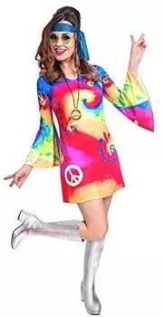 Amscan Groovy Girl Damenkostüm (FRI0192937077504) bunt