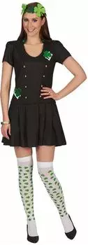 Maskworld Glücksklee Kleid schwarz