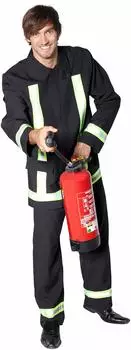 Orlob Karneval Feuerwehr Mann (o7540-000-073) schwarz