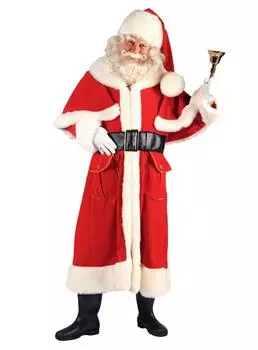 Thetru Collection Hochwertiges Weihnachtsmann Kostüm (4238-0502-000L) rot