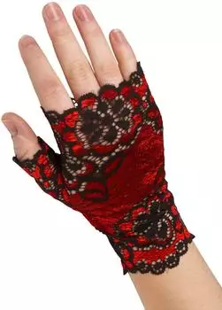 Maskworld Fellstulpen rot-schwarz