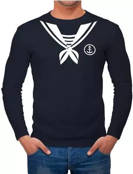 MoonWorks Matrose Sailor Karneval Sweatshirt (4925) navy/blau