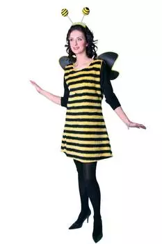 Festartikel Müller Bienenkostüm mit Flügeln und Fühlern (119.412.45) gelb-schwarz