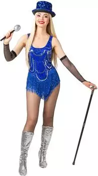 Orlob Karneval Taylor Paillettenbody (OR11293.13) royalblau