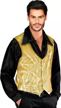 Widmann Paillettenweste (93222) gold