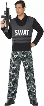 Atosa SWAT Kostüm schwarz