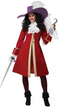 California Costumes Piratenkostüm mit Haken (5022-061S) 38/40