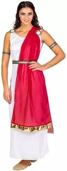 TecTake Roman Calpurnia Kostüm (300203) weiß/rot/silber/gold