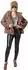 Orlob Karneval Plüschjacke 90er Retro Look mit Futterstoff Vintage Style