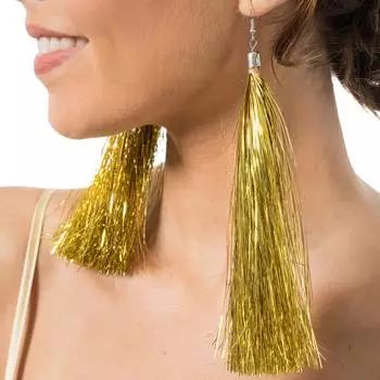 Chaks Lametta Ohrringe gold