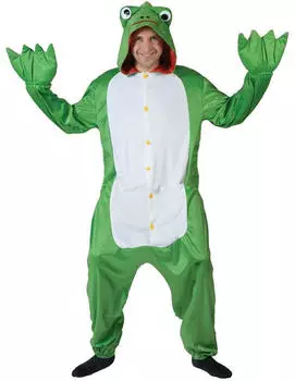 Funny Fashion Verwunschener Frosch Splash Kostüm grün