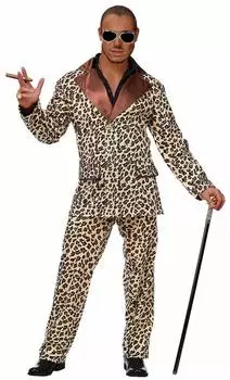 Shoperama Funky Leopard Anzug (4045) braun