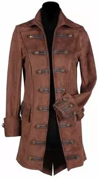 Thetru Collection Piraten Jacke Wildlederoptik Steampunk (3514) braun