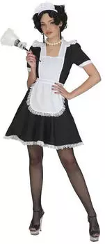 Funny Fashion Haushälterin Kostüm (503108) magenta