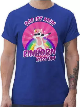 Shirtracer Einhorn Kostüm Karnevalskostüm Einhorn Regular Fit (PV-58164939) royalblau