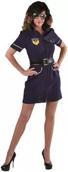 Narrenkiste Police Dress Polizistinenkostüm (M215147) blau