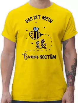 Shirtracer Das ist Mein Bienen Kostüm T-Shirt gelb