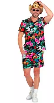 Wilbers Duo-Set Festival mit blumigen Dschungel-Print zweiteilig bunt