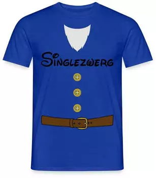 spreadshirt Tanzzwerg Sieben Zwerge Karneval-Kostüm T-Shirt dunkelblau