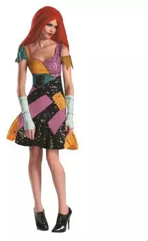 Disguise The Nightmare Before Christmas Sally Glam Kostüm (DI59328) gelb/schwarz/violett