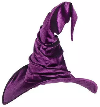 Maskworld Hexenhut aus lila Samt