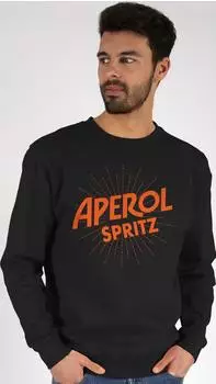Shirtracer Carnival & Fasching Team Aperol Spritz JGA Langarmshirt schwarz