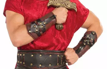 Shoperama Armstulpen in Leder-Optik braun
