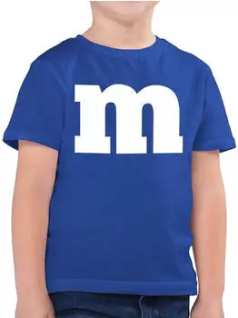 Shirtracer M Print Carnival Chocolate Lentil Fastnacht royalblau