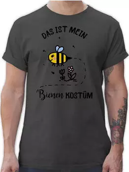 Shirtracer Das ist Mein Bienen Kostüm I Biene dunkelgrau
